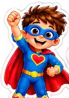 Superhero boy character